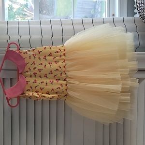 Taylor Joelle Yellow Dress w/Rose Petals & Ballet Tutu